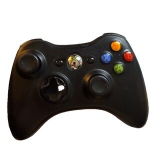 Genuine OEM Black Microsoft Xbox 360 Wireless Controller Works